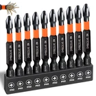 10-PACK 2"PH2 Phillips Impact Bits,magnetic S2 STEEL,1/4"HEX Shank For Dr New. Price: $6.46.