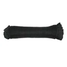 1/4 Inch Black Dacron Polyester Rope - 100 Foot Hank Solid Braid Industri... New. Price: $29.02.