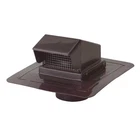 Gibraltar Roof Cap Vent 4 In Brown Plastic Exhaust With Damper Hooded New. Price: $18.68.