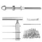 Muzata 60 Pack 1/8" Cable Railing Hardware For 2"X2&QUOT Post, Silver New. Price: $41.38.