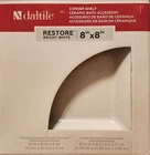 Daltile 8 X In Wall Mounted Corner Shelf Bright White Ceramic New. Price: $24.99.