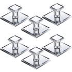 Tatuo 6 Pcs Stick On Knobs Adhesive Cabinet Handles 1.75''X 1.75'', Clear New. Price: $20.57.