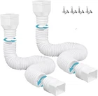 2 Pack Gutter Downspout Extensions,drain Extender White New. Price: $32.83.
