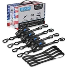 Handt Usa Based Retractable Ratchet Straps (4PK) 1IN X 6FT - 1,500LB Break St... New. Price: $94.47.