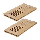 Razo 2 Pcs Pack White Oak Wood Floor Register Flush Mount Vent Damper 4X10 Inch New. Price: $56.43.