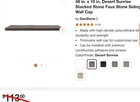 48 In. 10 Desert Sunrise Stacked Faux Siding Wall Cap Genstone Open. Price: $79.99.