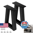 Y-cfhfc 14 Inch Trapezoid Metal Table Black Bench Legs,diy Furniture For Co New. Price: $62.63.
