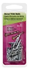 Hillman 122534 Silver Zinc-plated Steel Flat Head Trim Nail 7/8 In. (pack Of 6) New. Price: $15.65.