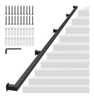 Matte Black Carbon Steel Indoor Stair Handrail Kit W/ Screws, Plugs & Key New. Price: $42.67.