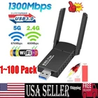 Usb 3.0 Wireless Wifi Adapter 1300MBPS Long Range Dongle Dual Band Network Lot New. Price: $649.97.