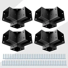 Pergola Kit Corner Brackets For 4X4(3.5INCHX3.5INCH) Wood Posts, Powder Coate... New. Price: $89.99.