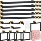 Gisafai 25 Pcs Black Gold Bathroom Hardware Accessories Set 23.6 Inch New. Price: $184.52.