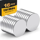 Trymag 20X3MM Neodymium Magnets 16PCS Strong Small Round Refrigerator Office New. Price: $19.40.