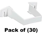 Amerimax T0534 2" Square White Vinyl Downspout Clip Bracket - Quantity 30 New. Price: $165.90.