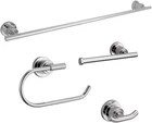 188664 Geneva 4-PIECE Bathroom Hardware Accessory Set Polished Chrome New. Price: $73.96.