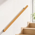 Sptzqury Wooden Stair HANDRAIL9FT Handrails Complete Kit Metal Bracket Safety New. Price: $231.29.