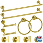 Gold Bathroom Towel Bar Set 10-PIECE Stainless Steel Hardware Accessori New. Price: $45.97.