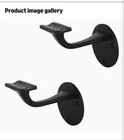 A29 Heavy Duty Cast Iron Handrail Brackets Black Set Of New. Price: $12.00.