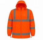 Orange Ansi Class 3 High-visibility Reflective Rain/safety Jacket With Hood. New. Price: $20.00.