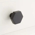 Signature Hardware Khoit 1.25" Solid Brass Cabinet Knob Black Open. Price: $8.92.