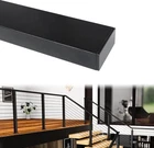 2X6'6" Stainless Steel Handrail Black Rectangular Top Pack New. Price: $199.99.