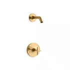 Kohler Purist 1-HANDLE Shower Trim In Vibrant Brushed Moderne Brass New. Price: $506.31.