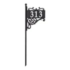 Products 11244 Nite Bright Acanthus Reflective Post Sign Address Plaque Black/wh New. Price: $88.12.