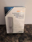 Chamberlain KLIK2U-P2 Universal Wireless Garage Door Keypad White Sealed New. Price: $14.99.