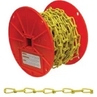 (1)-CAMPBELL #2/0 50' Yellow Poly-coated Low-carbon Steel Coil Chain PD0722087N New. Price: $80.89.