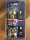 Plymouth Entrance Knob Lockset F51VPLY619 Schlage New. Price: $34.99.