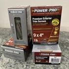 Boxes Hillman Power Pro No. 9 In. Star Coarse Trim Screws 1LB 64 Pcs T25 New. Price: $32.99.