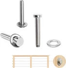 50 Pack Fayevorite Stainless Steel Hand-crimp Stemball Swages For 1/8" Cable Rai New. Price: $49.99.