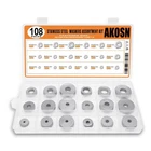 108-PIECE, 18 Size, Stainless Steel Flat Washers Assortment Kit, Metal Screw ... New. Price: $13.07.