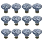 Bonsicoky 12 Pcs Ceramic Cabinet Handle Pull Knobs, Vintage Round Single Hole New. Price: $26.45.