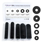 120PCS Flat Rubber Washers Assortment KIT,16/18/20/25/30MM Black Washer,vibratio New. Price: $9.53.
