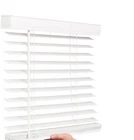 New Levolor Trim+go 2.0-IN Slat Width 28-IN 64-IN Cordless White Faux Wood Open. Price: $24.00.