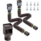 Vevor HC3003G2 Rain 2-PACK Flexible Downspout, 63 Inches, BROWN-2PACK New. Price: $44.39.