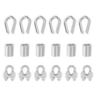 18 3/16" Wire Rope Accessory Set, 6PCS M5 Cable Clip Clamp, Stainles... New. Price: $17.21.