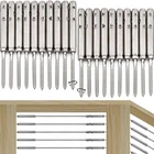 Iutuuk Swageless Tensioners For Wood Posts Cable Railing Hardware Kit, 1/... New. Price: $151.86.