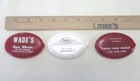 Vtg 3" Quikoin Squeeze Coin Holder With Ads From The 1960'S, 2 Red & White Unspecified. Price: $12.00.