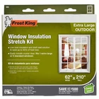 62 In. X 210 Outdoor Stretch Window Insulation Kit New. Price: $14.89.