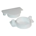 10 Pack Rok Hardware 1-3/8" White Plastic Hole (35MM), New. Price: $15.99.