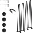 Vevor Hairpin Table Legs 28" Set Of 4 Solid Steel Desk Furniture Black New. Price: $34.99.