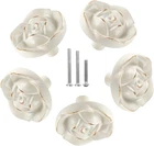 5 Pcs Rose Drawer Knobs Vintage Dresser Antique Flower Cabinet. Price: $15.28.