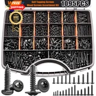 Weideer 1095PCS Self Tapping Screws For Metal, Truss And Pan Head, Black New. Price: $50.99.