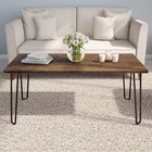 Coffee Table With Hairpin Legs Modern Industrial Style Home Decor Woodgrain- New. Price: $118.99.