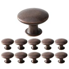 Kitchen Cabinet Knobs Vintage Copper, 12 Pack Round Metal Wardrobe Handles Fu.... Price: $15.67.