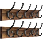 Optish 2 Pack Wooden Coat Rack Wall Mount 16.1 Rustic Hanger Hooks 10 New. Price: $25.69.