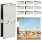 Lukloy Glass Railing Clamps 180 Stainless Steel 304 Brackets Set Of 10 New. Price: $116.10.