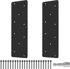 2 Pcs 15.7"X5"STRAIGHT Steel Flat Plate,heavy Duty Mending With Black Powd New. Price: $47.99.